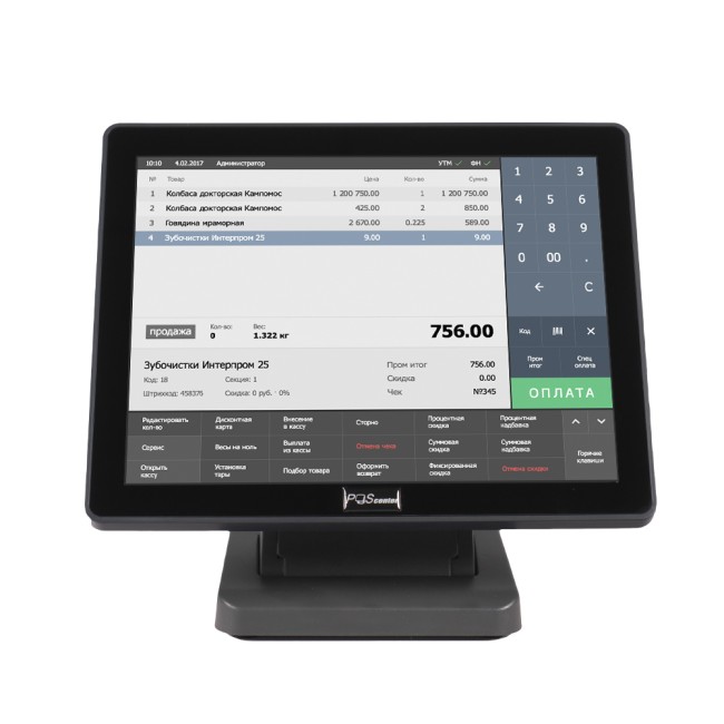 Сенсорный монитор Poscenter EVA-150 Pro (15", 1024х768, PCAP, VGA, HDMI, без MSR)